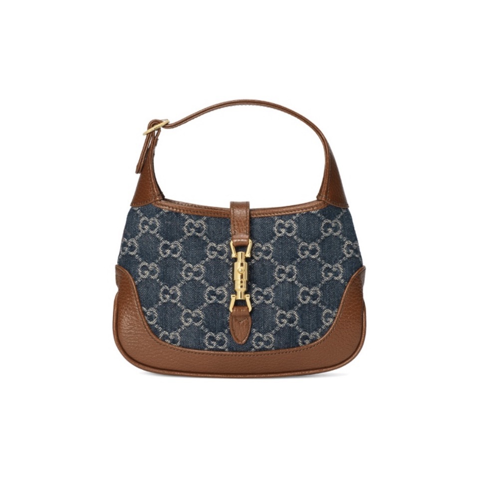 Gucci Jackie 1961 Canvas & Leather Shoulder Bags - Image 1