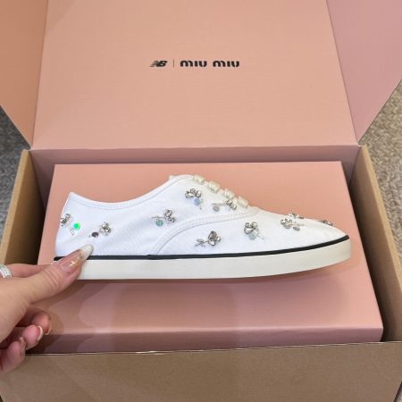Miu Miu Embroidered Women Sneakers - Image 8