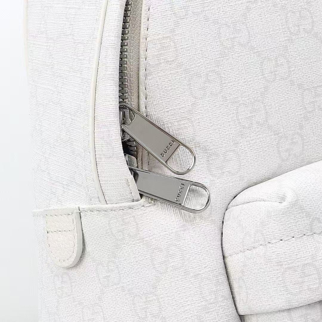 Gucci Ophidia Medium Backpack in white GG Supreme - Image 7