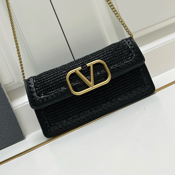 Valentino Raffi Straw Bags