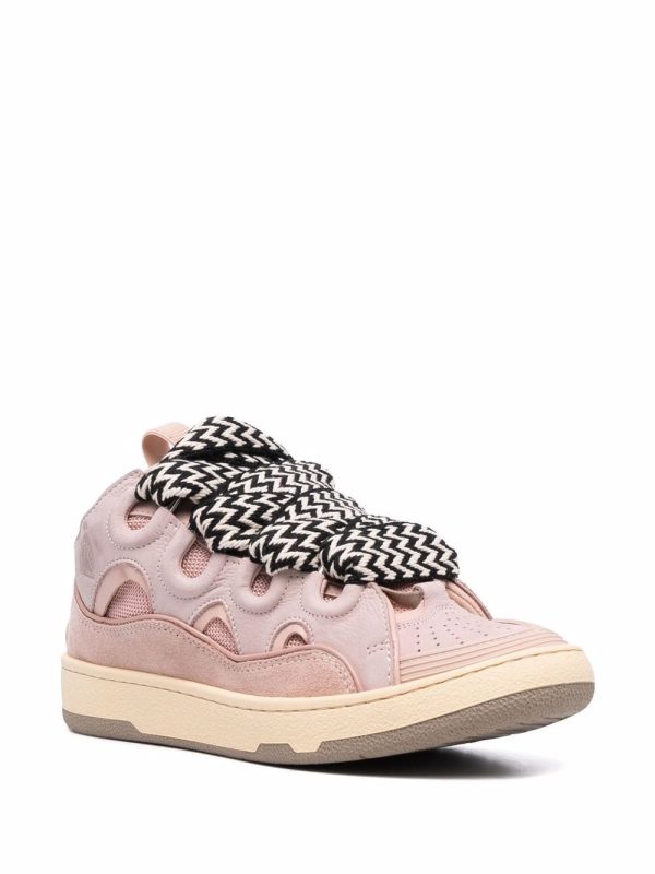 Lanvin LEATHER CURB SNEAKERS