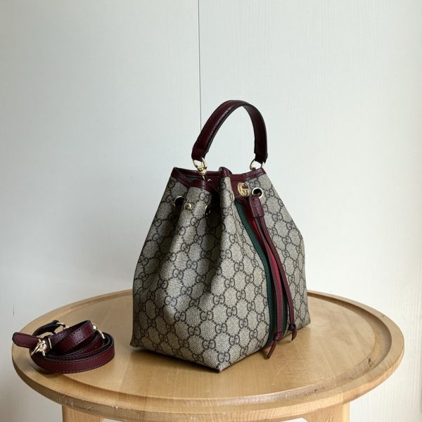 Gucci Ophidia Beige Bucket Bag