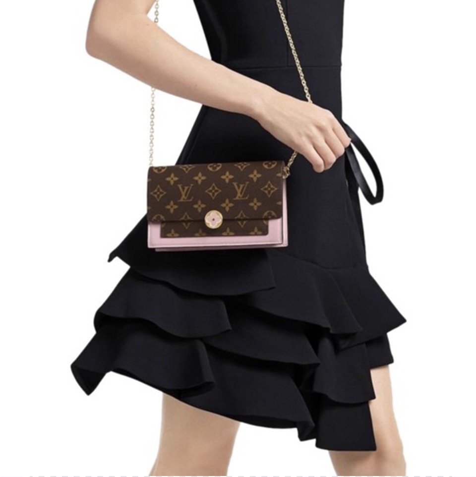 LV Flore Chain Wallet - Image 2