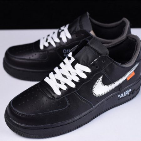 OFF-WHITE x Nike Air Force 1 07 Low Black AV5210-001 - Image 4