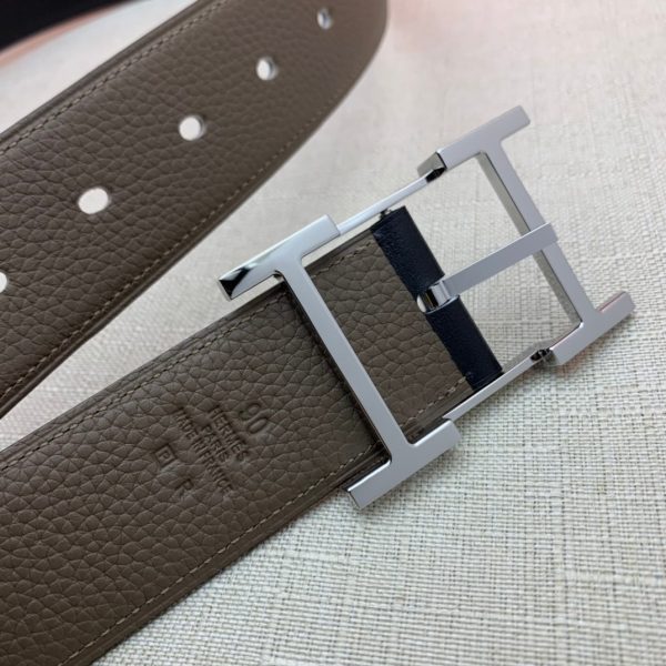 Hermes H Belt Buckle & Reversible Brown For Women, Women Belt 380MM