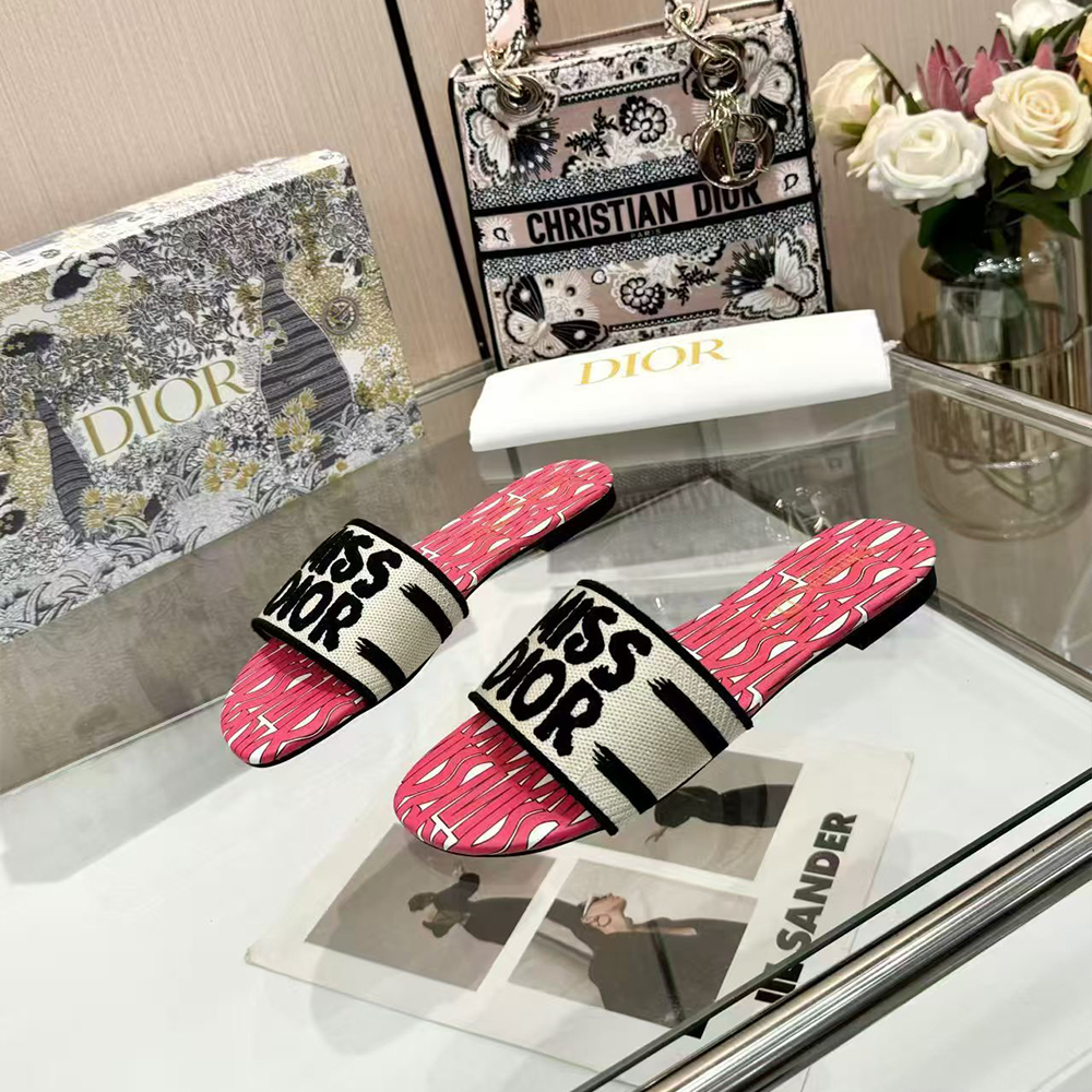 Dior Dway Miss Dior Allover Motif Sandals - Image 5