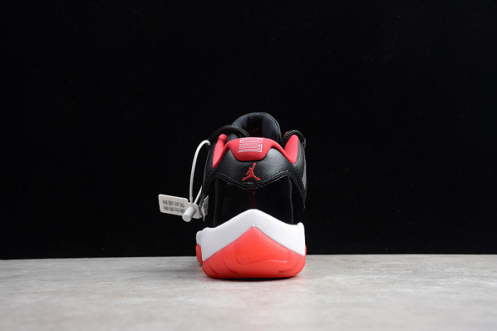 AIR JORDAN 11 RETRO LOW "BRED" BLACK/ RED mens 528895-012 - Image 11