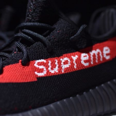 Yeezy Supreme Boost 350 V2 BLACK AND RED - Image 12
