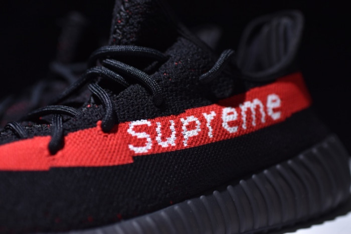 Yeezy Supreme Boost 350 V2 BLACK AND RED - Image 12