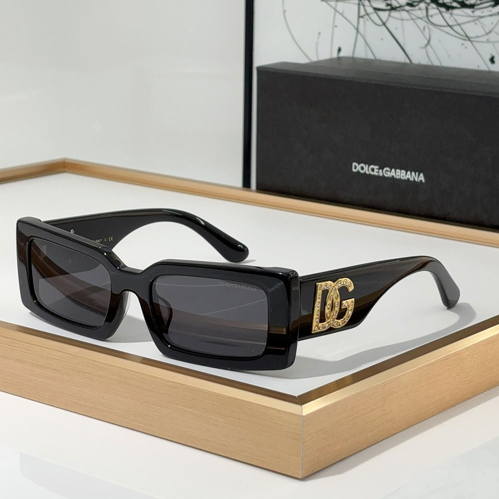 DOLCE & GABBAN DG Small Box Logo Mirror leg  Sunglasses Top quality - Image 3