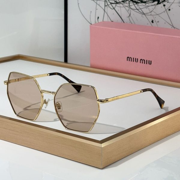 MIU MIU  Polygon slim Frame Sunglasses Top quality
