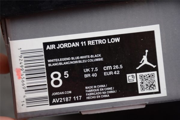 Air Jordan 11 Low Legend Blue AV2187-117