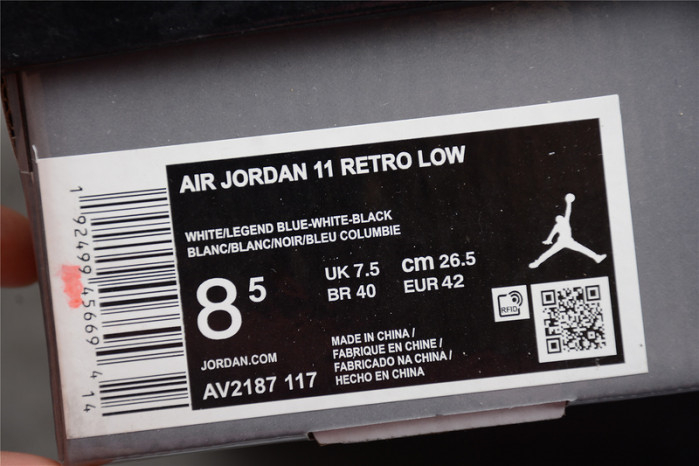Air Jordan 11 Low Legend Blue AV2187-117 - Image 10