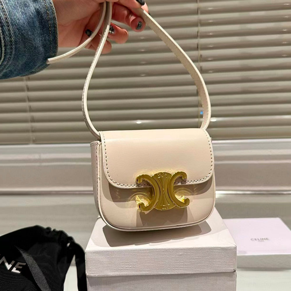 CELINE MINI TRIOMPHE IN SHINY CALFSKIN - Image 3