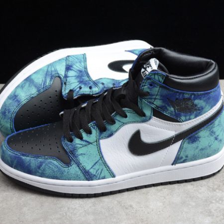 Air Jordan 1 Tie-Dye white black aurora green CD0461-100 - Image 8