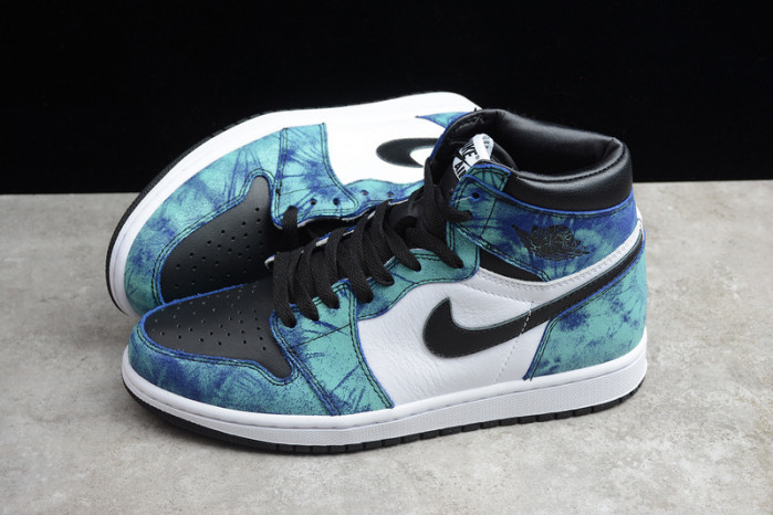 Air Jordan 1 Tie-Dye white black aurora green CD0461-100 - Image 8