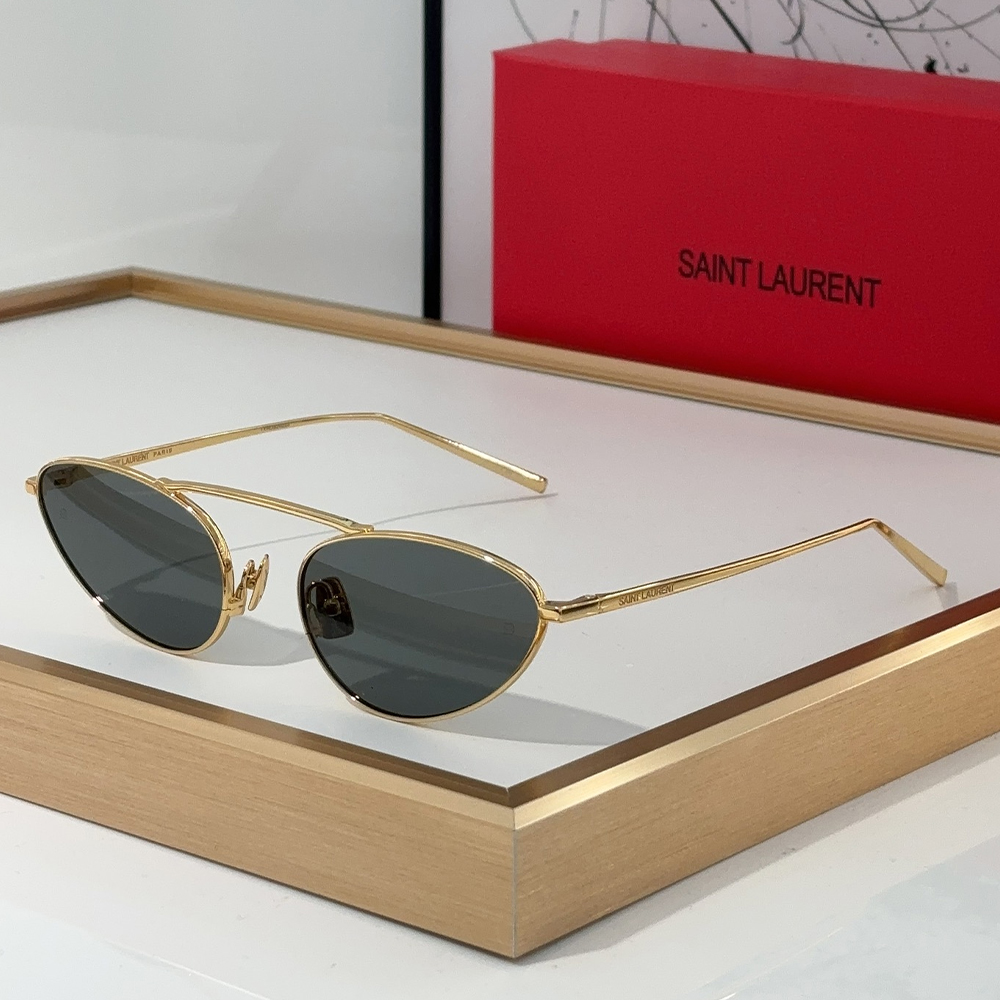 Saint Laurent YSL Metal Blackout anti-UV Sunglasses Top Quality - Image 4