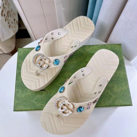 Gucci Shoes V-shaped toe clamp Band drill Slide Sandal - Image 9