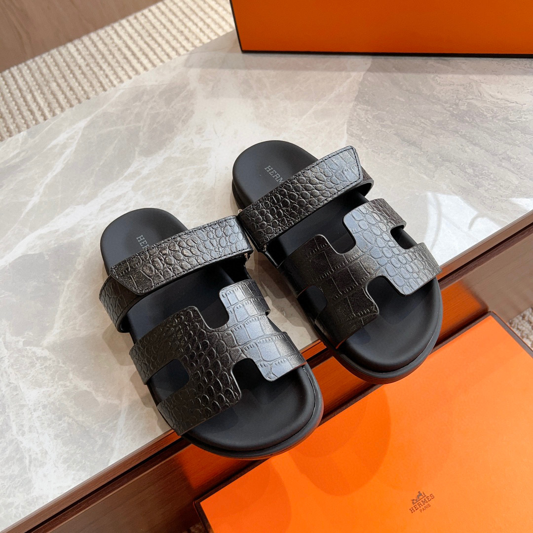 Hermes Chypre Slide Sandals - Image 7