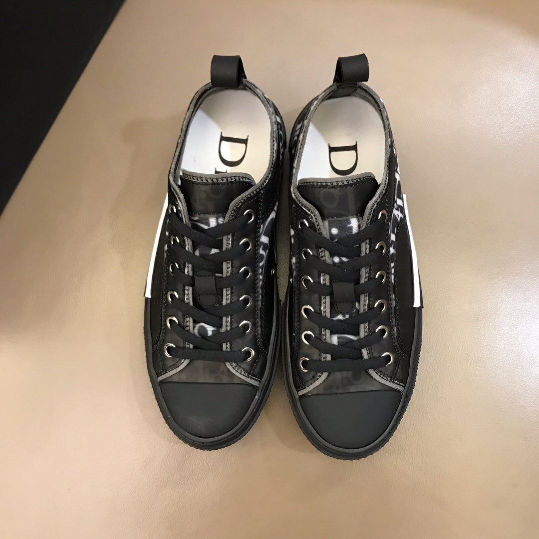 Dior B23 Black Low-top Canvas Shoes - Image 8