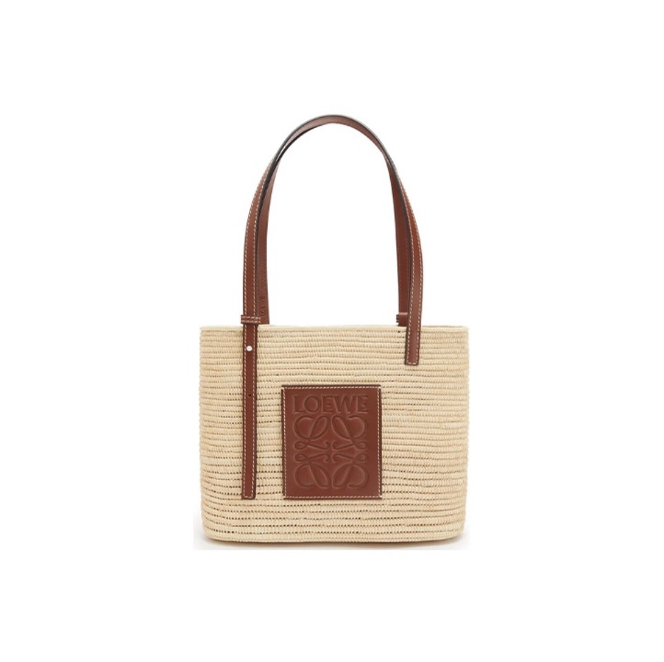 Loewe Basket Woven Square Tote - Image 1
