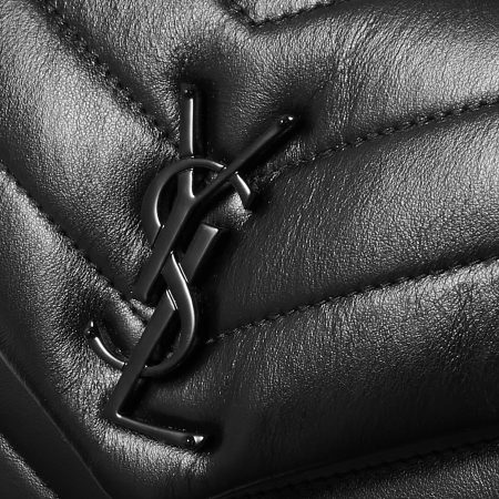 SAINT LAURENT YSL Loulou Small Quilted Leather Shoulder Bag Black - Image 3