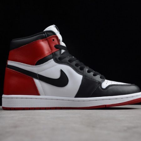 AIR JORDAN 1 High OG Black Toe white/ black-varsity red 555088-125 - Image 15