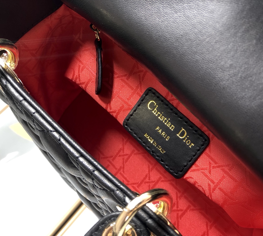 Dior Medium Lady Dior Bag Black Patent Cannage  M0565OWCB_M900 - Image 2