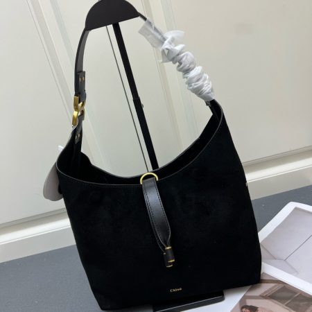 Chloe Marcie Suede Leather Bag - Image 6
