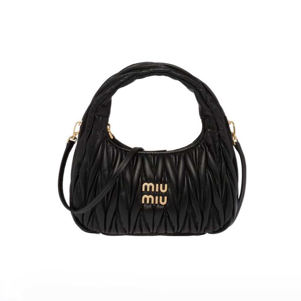 MIU MIU Wander Matelassé Hobo Bag Mini&Small - Image 3