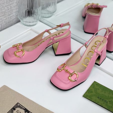 Gucci Buckle High Heels  Slide Sandal - Image 7