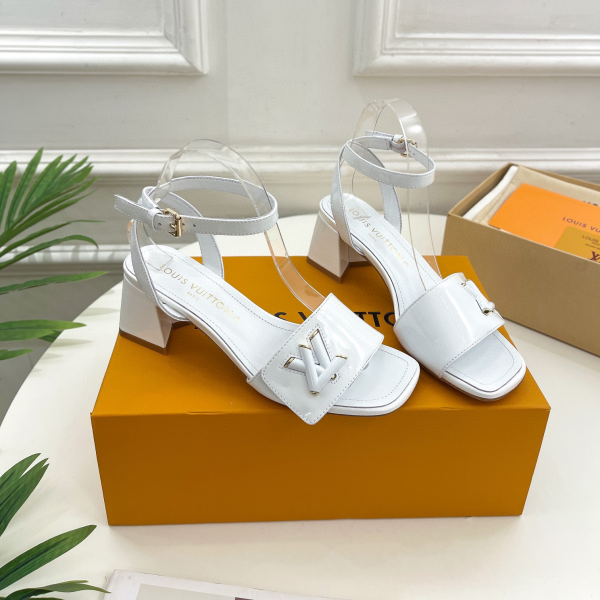 LV Patent Leather Thick And Cool Slide Sandal