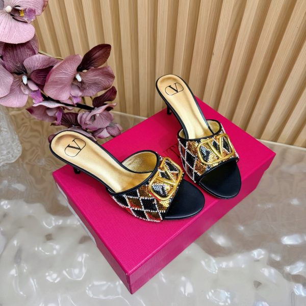 Valentino Women VLogo Slide Pumps