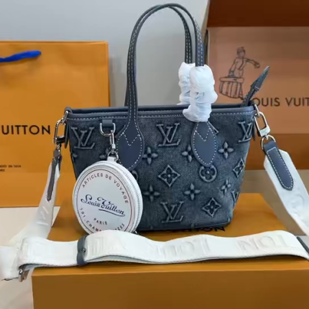 LV Ultra Mini Neverfull BB Denim Bag