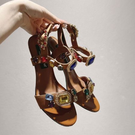 Dolce & Gabbana Straw Sandals - Image 5