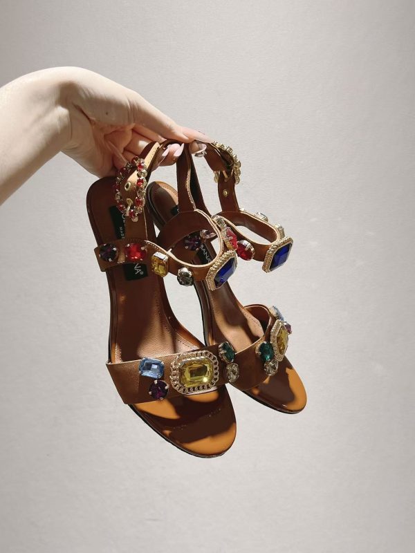 Dolce & Gabbana Straw Sandals