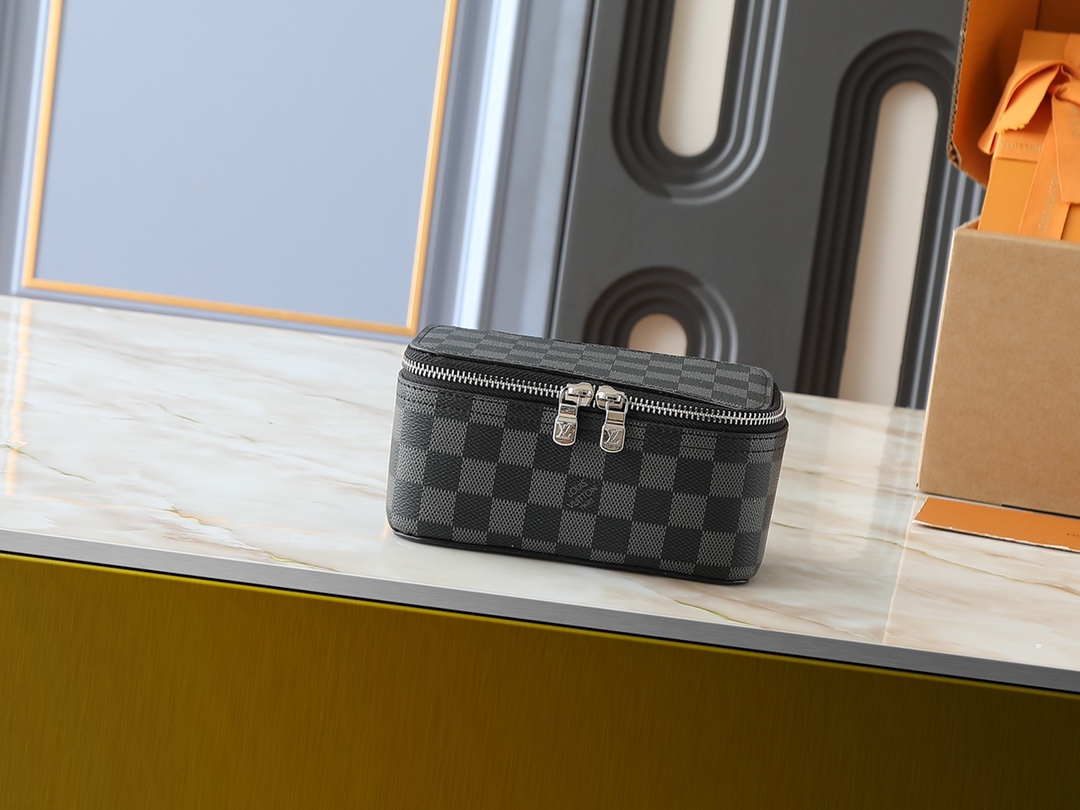 LV Monogram Storage Case Makeup Bag - Image 1