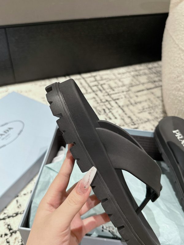 Prada Rubber Thong Sandals