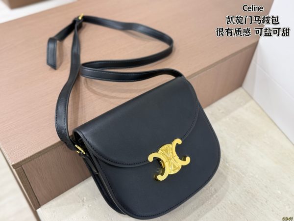 CELINE Women's BuckleShoulder Saddle Bags