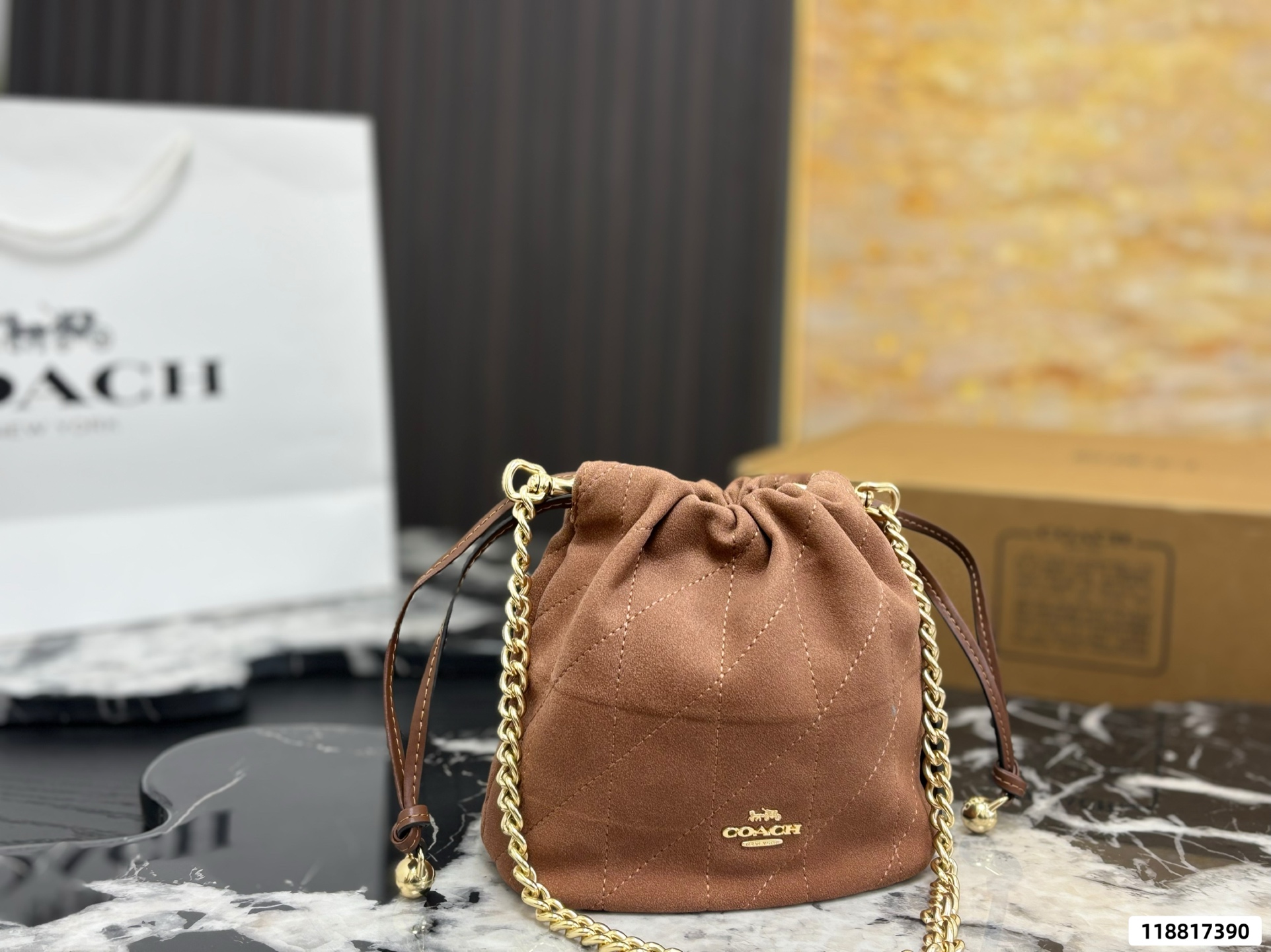 Coach's Faye Mini Drawstring Bag - Image 6