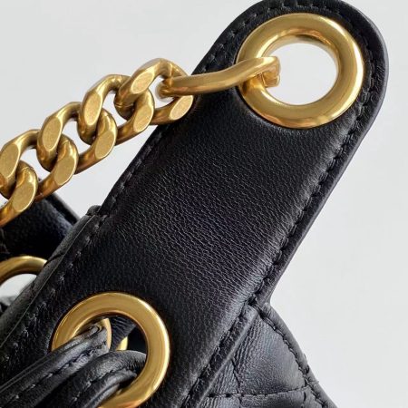 Saint Laurent YSL Cassandre Quilted Buck Bag Black Top Quality - Image 7