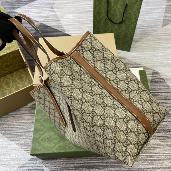 Gucci GG Emblem Large Tote Bag