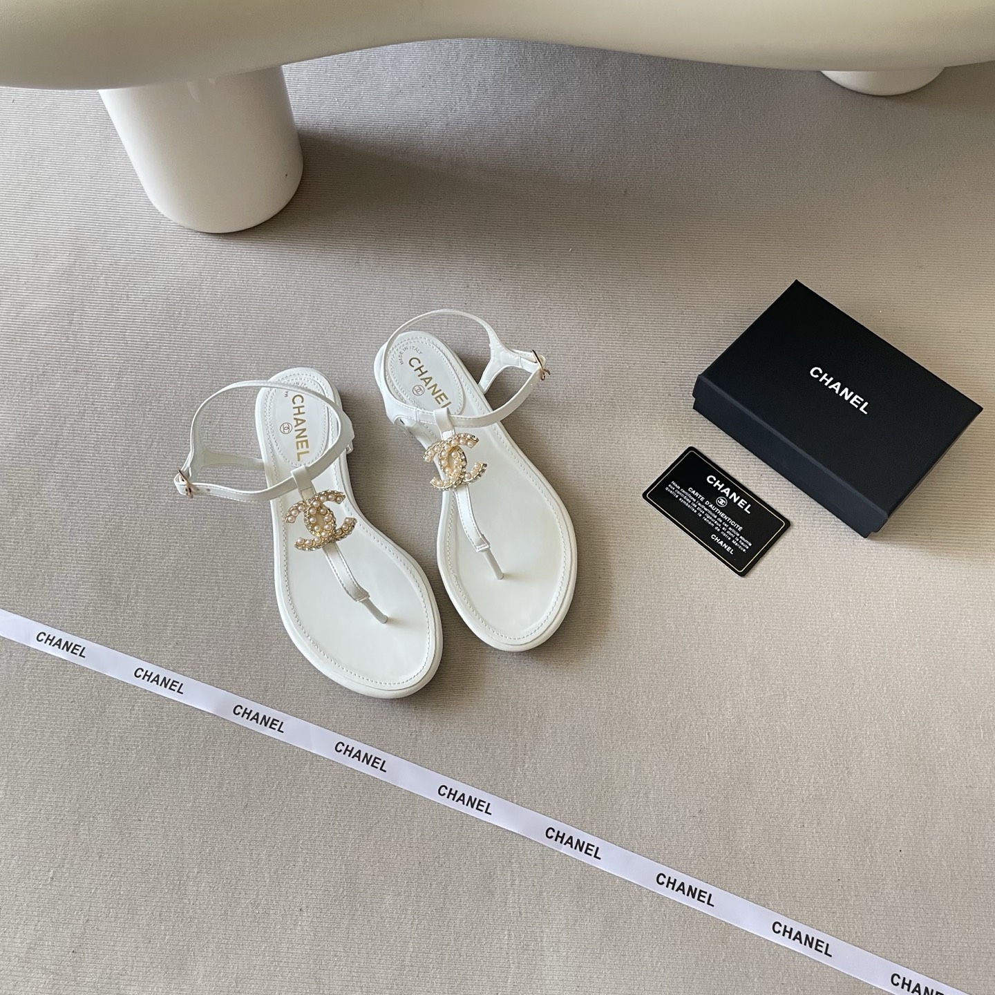 Chanel Double C Camellia Sandals - Image 5