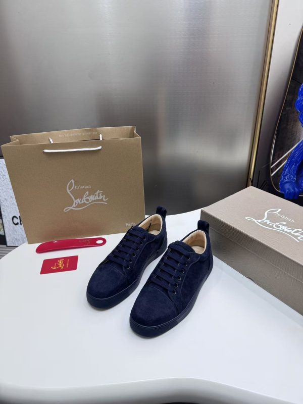 Christian Louboutin Navy Suede Couple's Shoes