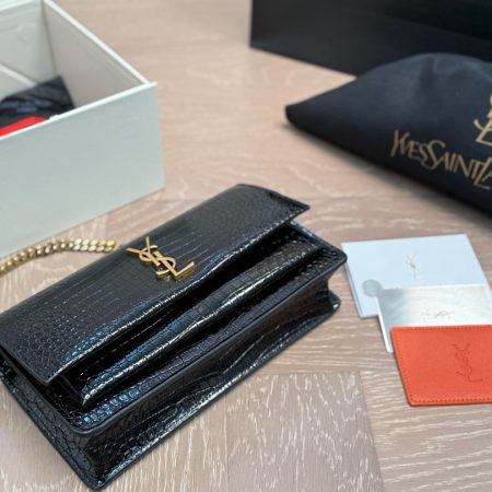 YSL Crocodile-pattern Bag - Image 5