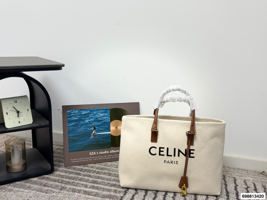 Celine Canvas Tote Bag - Image 2