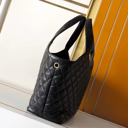 YSL Icare Maxi Shopping Bag Black - Image 7