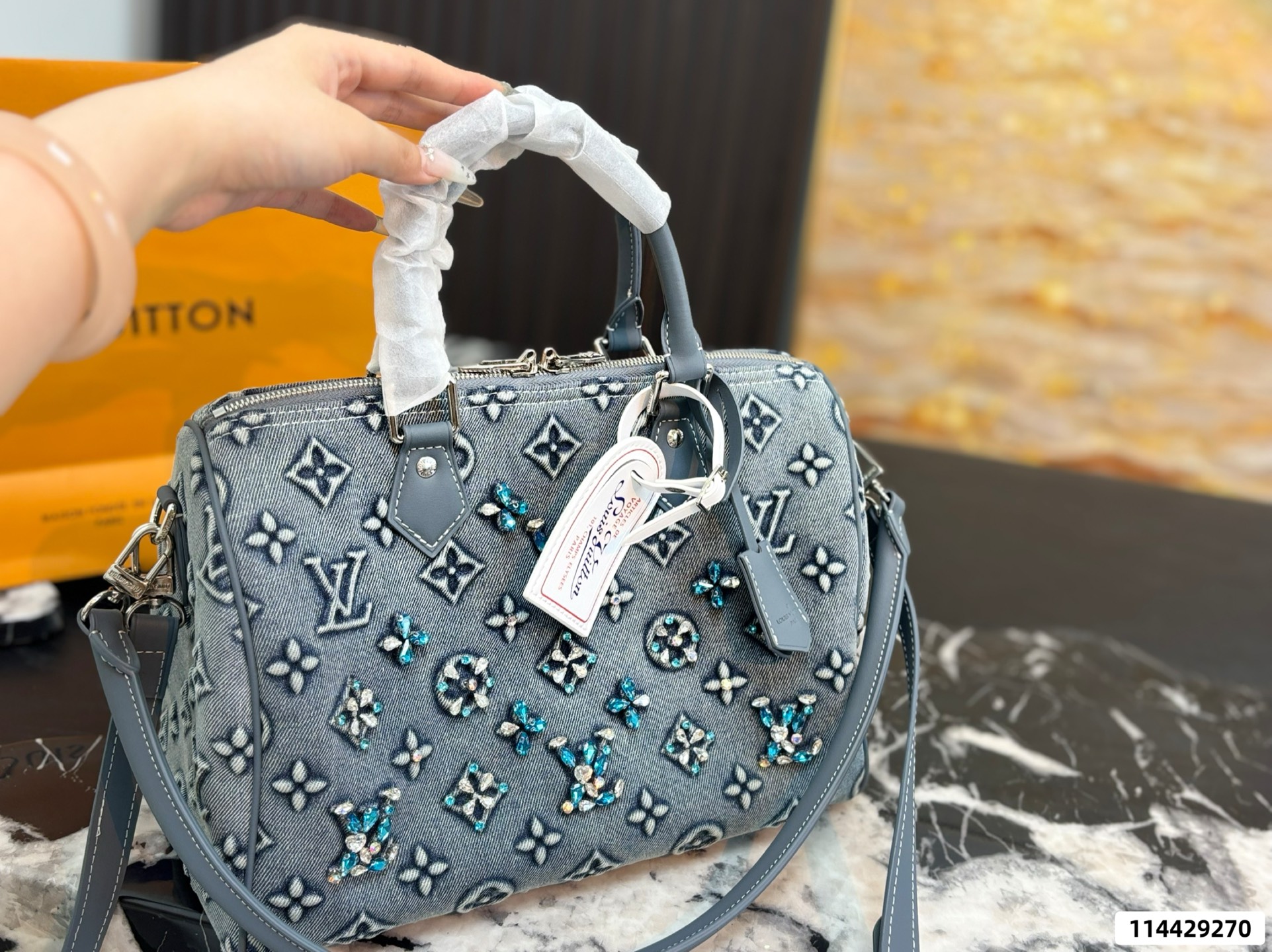 LV Speedy Soft 30 Pillow Case - Image 7