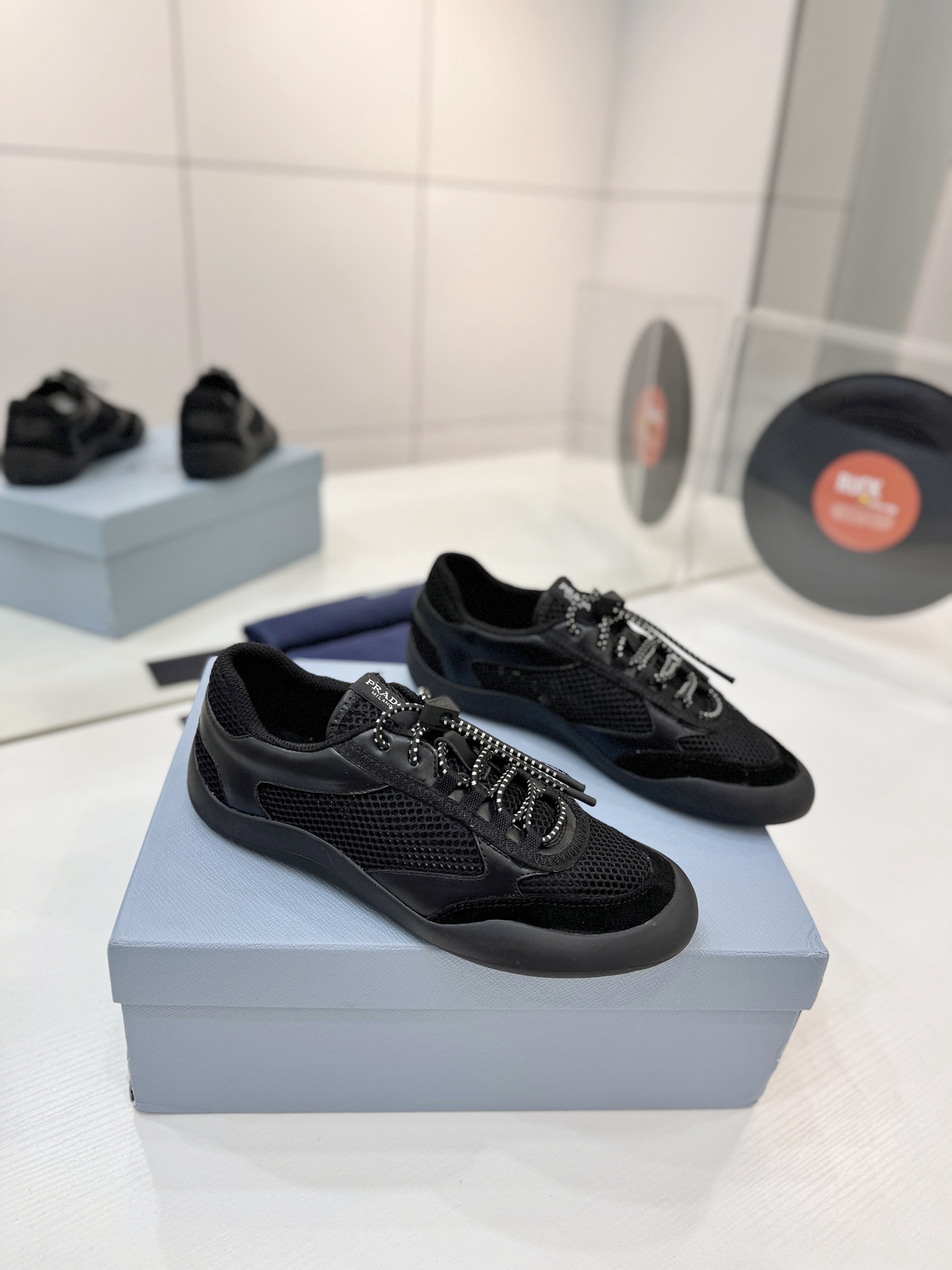 Prada Speedrock Mesh Sneakers - Image 2