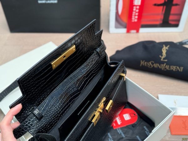 YSL Crocodile-pattern Bag